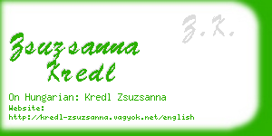 zsuzsanna kredl business card